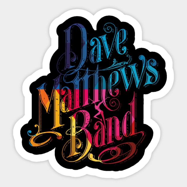 Dave Matthews Band  Geometric Sticker by mashudibos